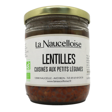 Lentilles petits légumes 380g Bio | Mas des agriculteurs