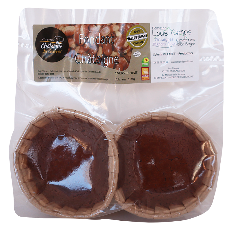 Fondant à la Châtaigne 2x90g | Mas des agriculteurs