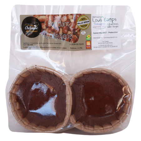 Fondant à la Châtaigne 2x90g | Mas des agriculteurs