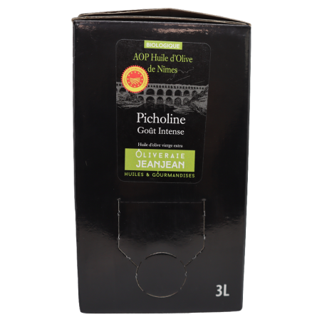 Huile Picholine intense 3L | Mas des agriculteurs