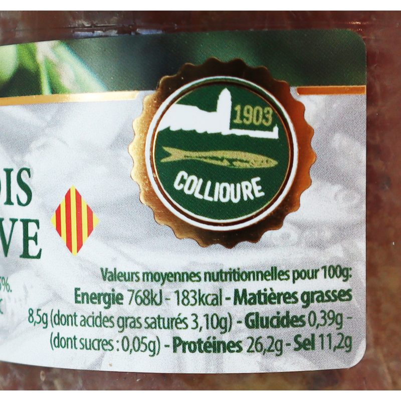 Filet d'anchois à l'huile d'olive 115g | Mas des agriculteurs