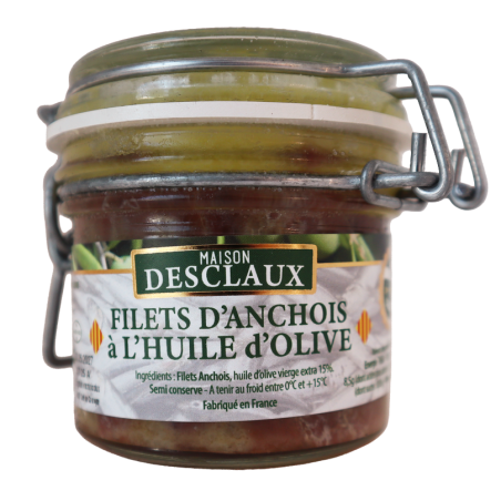Filet d'anchois à l'huile d'olive 115g | Mas des agriculteurs