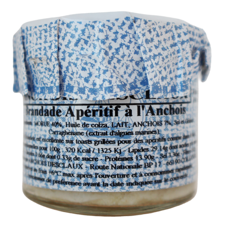 Brandade à l'anchois 95g | Mas des agriculteurs