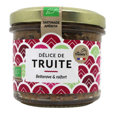 Délice de truite - Betterave et raifort bio 90g | Mas des agriculteurs
