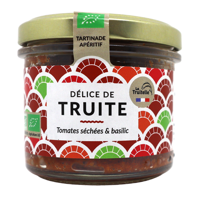 Délice de truite - Tomates séchées et basilic bio 90g | Mas des agriculteurs