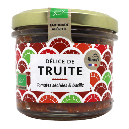 Délice de truite - Tomates séchées et basilic bio 90g | Mas des agriculteurs
