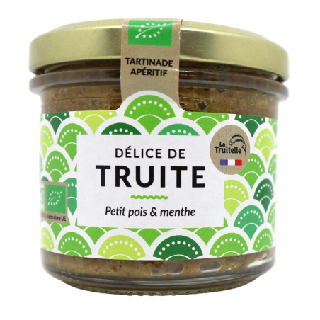 Délice de truite - Petit pois et menthe bio 90g | Mas des agriculteurs