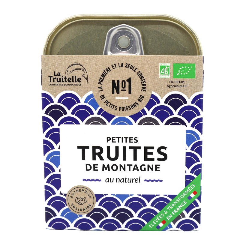 Truites de montagne au naturel bio 100g | Mas des agriculteurs