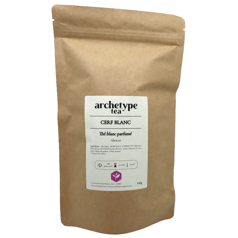 Thé blanc Cerf blanc 100g | Mas des agriculteurs