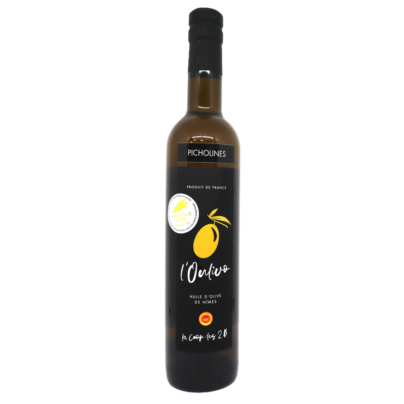 Huile d'olive de Nîmes AOP Picholine 50cl | Mas des agriculteurs