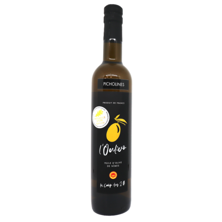 Huile d'olive de Nîmes AOP Picholine 50cl | Mas des agriculteurs