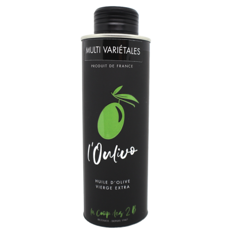 Huile d'olive Vierge extra en métal 25cl | Mas des agriculteurs