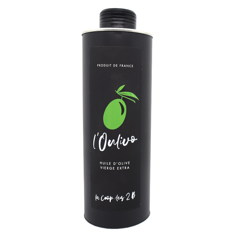 Huile d'olive Vierge extra en métal 50cl | Mas des agriculteurs