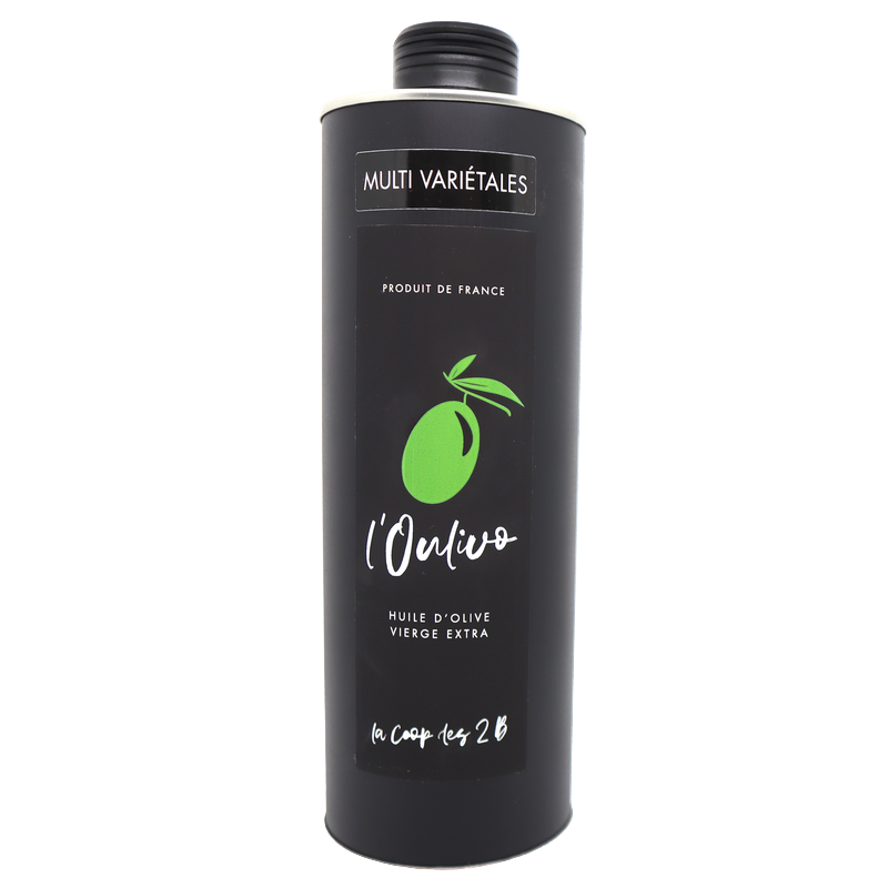 Huile d'olive Vierge extra en métal 75cl | Mas des agriculteurs