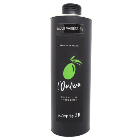 Huile d'olive Vierge extra en métal 75cl | Mas des agriculteurs