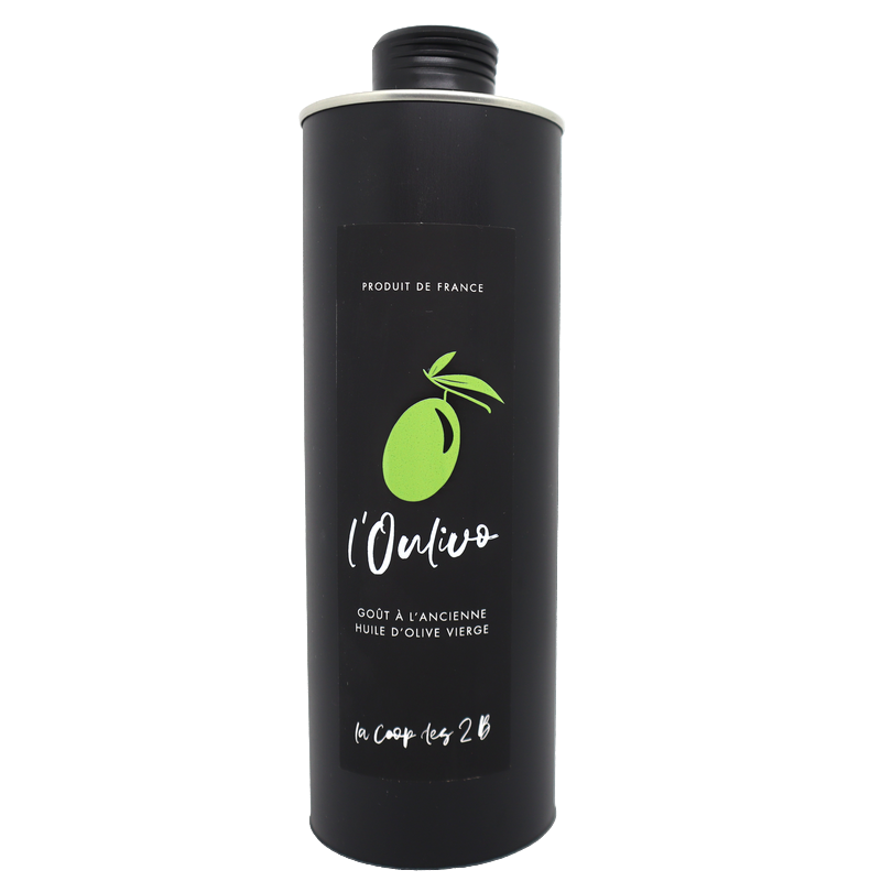 Huile d'olive Goût à l'ancienne en métal 75cl | Mas des agriculteurs