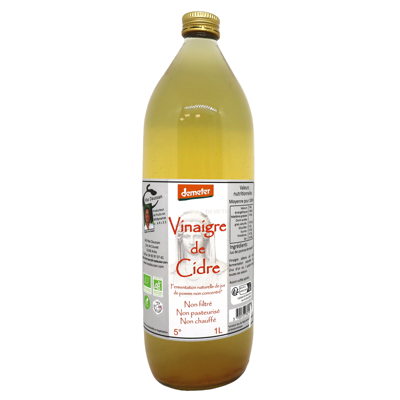 Vinaigre de Cidre bio 1L | Mas des agriculteurs