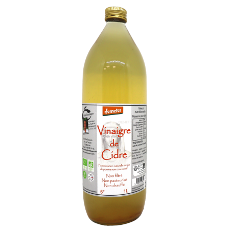 Vinaigre de Cidre bio 1L | Mas des agriculteurs