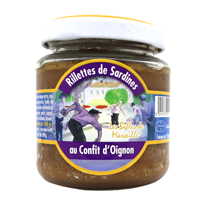 Rillettes de sardines au confit d'oignon 110g | Mas des agriculteurs