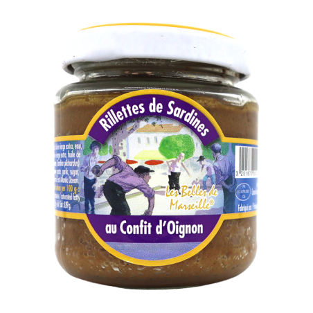 Rillettes de sardines au confit d'oignon 110g | Mas des agriculteurs