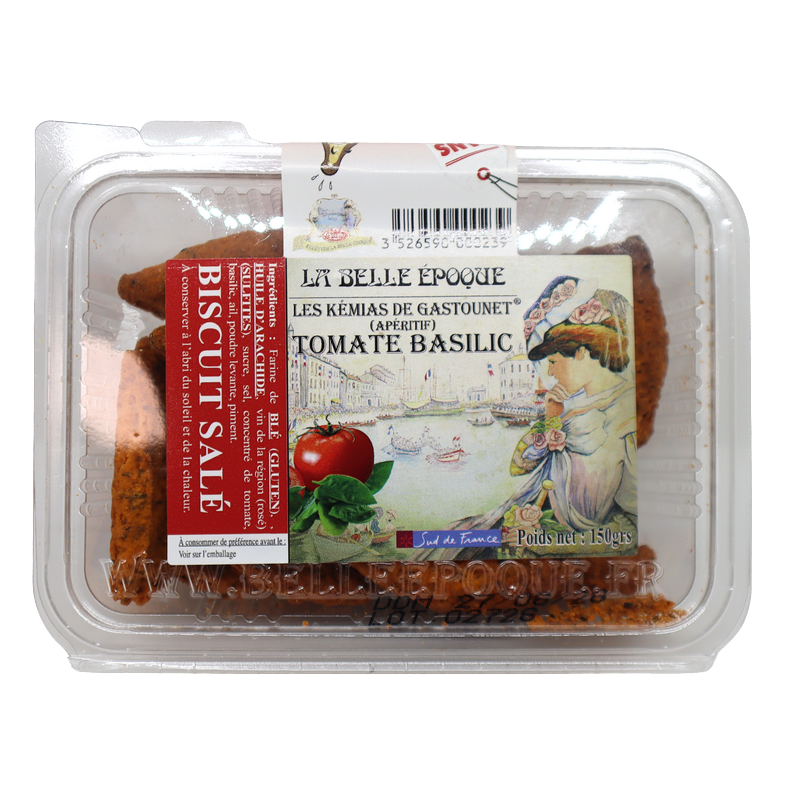 Biscuit salé aux Tomates basilic 150gr | Mas des agriculteurs