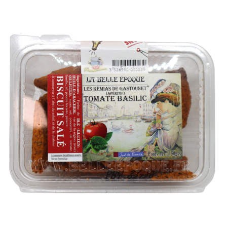 Biscuit salé aux Tomates basilic 150gr | Mas des agriculteurs