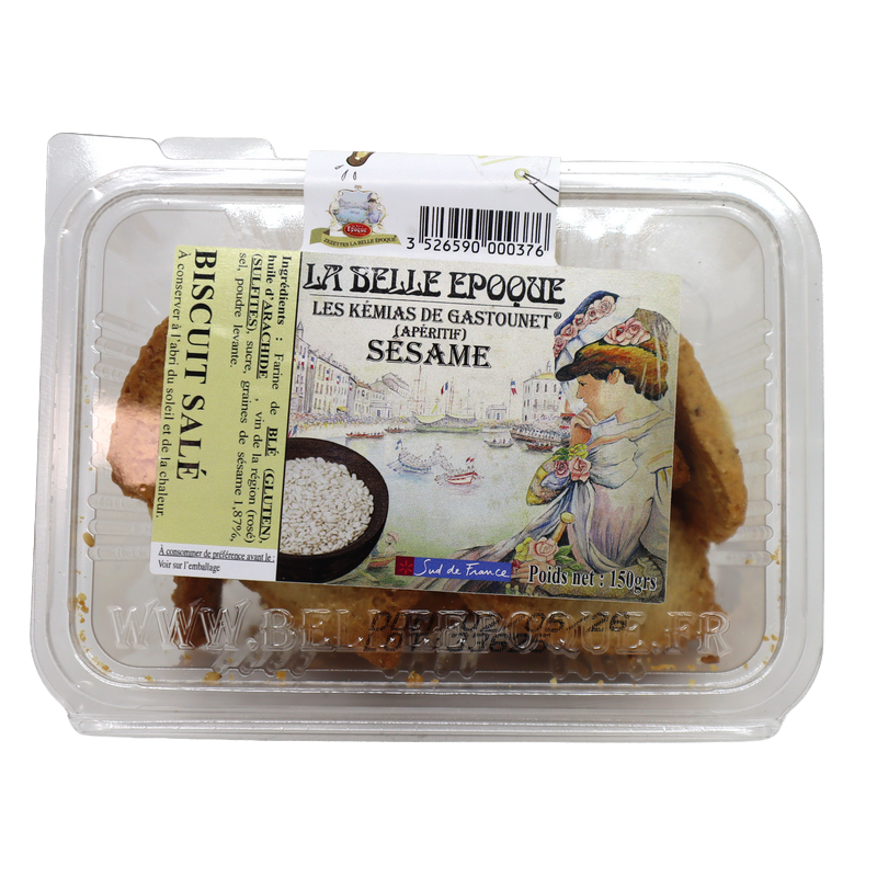 Biscuit salé Sésame 150gr | Mas des agriculteurs