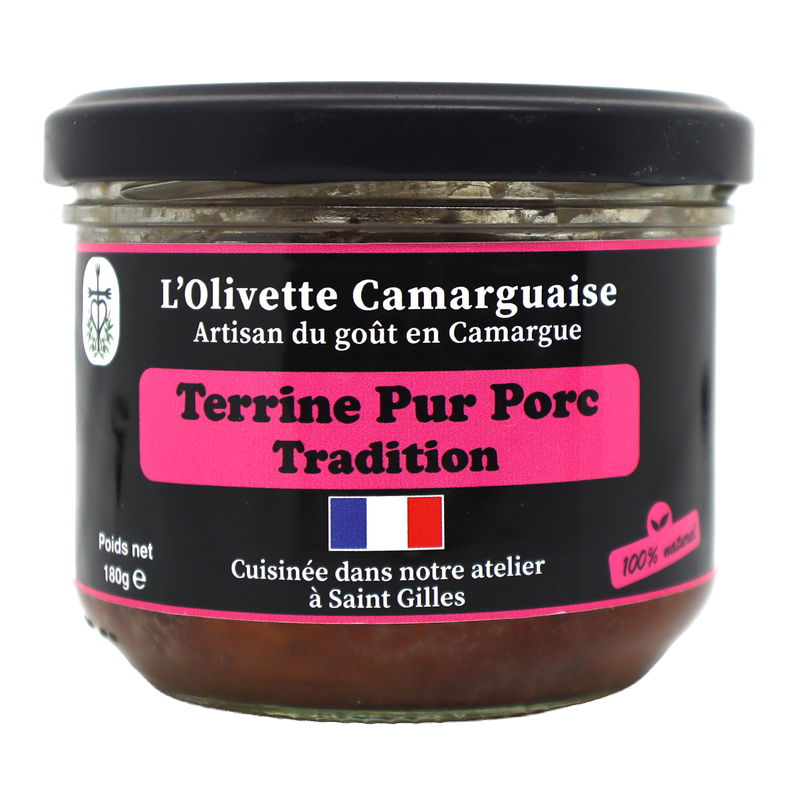 Terrine Pur porc tradition 180g | Mas des agriculteurs
