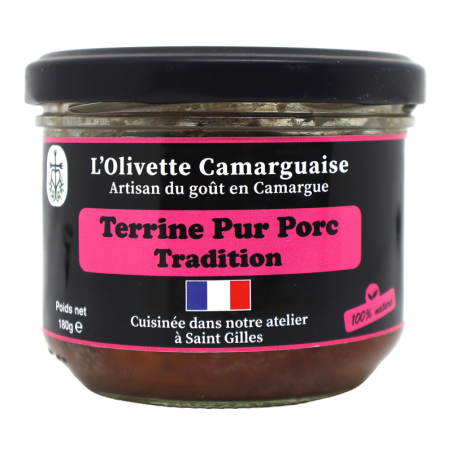 Terrine Pur porc tradition 180g | Mas des agriculteurs