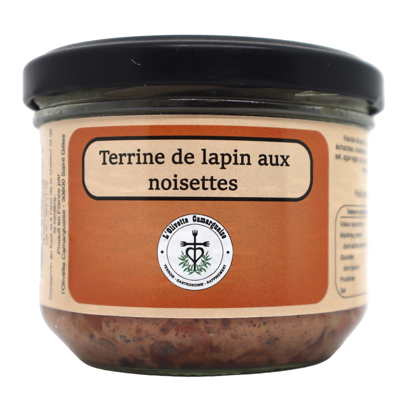 Terrine de lapin aux noisettes 180g | Mas des agriculteurs