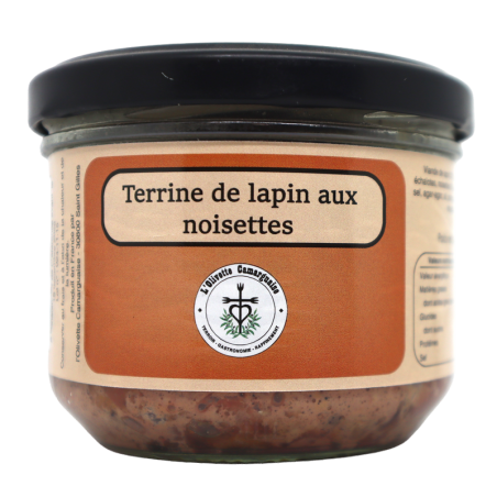 Terrine de lapin aux noisettes 180g | Mas des agriculteurs