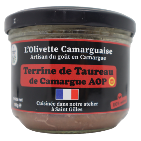 Terrine de taureau de Camargue AOP 180g | Mas des agriculteurs