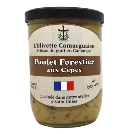 Poulet forestier aux cèpes 750g | Mas des agriculteurs