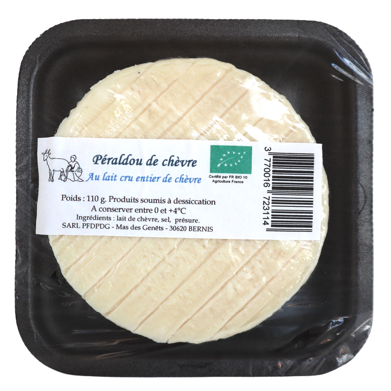 Péraldou de chèvre Bio 110g | Mas des agriculteurs