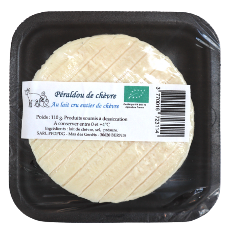 Péraldou de chèvre Bio 110g | Mas des agriculteurs