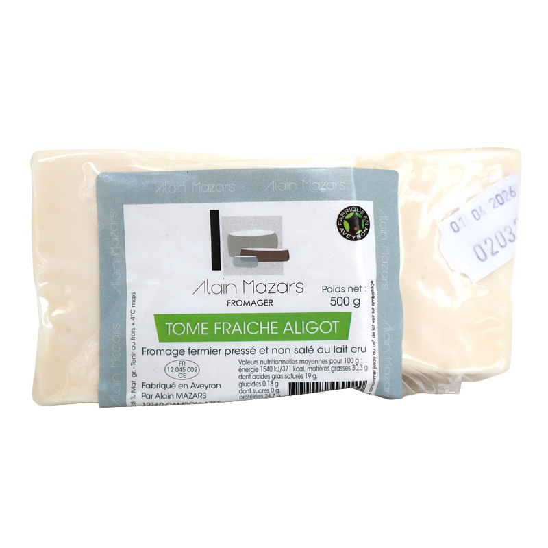 Tome fraîche aligot 500g | Mas des agriculteurs
