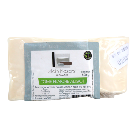 Tome fraîche aligot 500g | Mas des agriculteurs