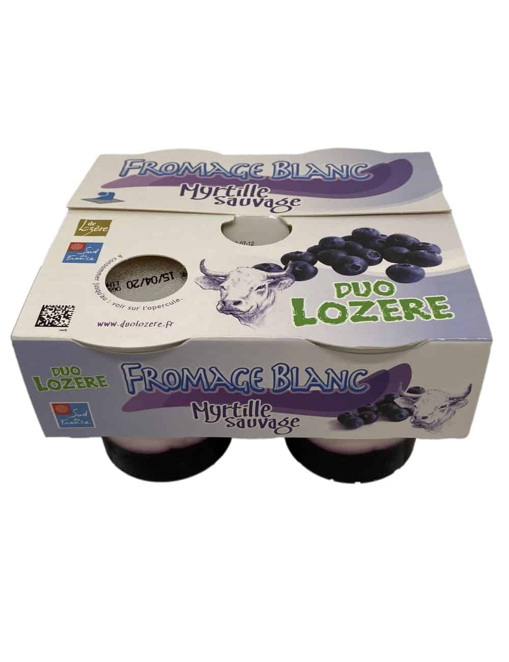 Fromage blanc Myrtille sauvage 4x125g