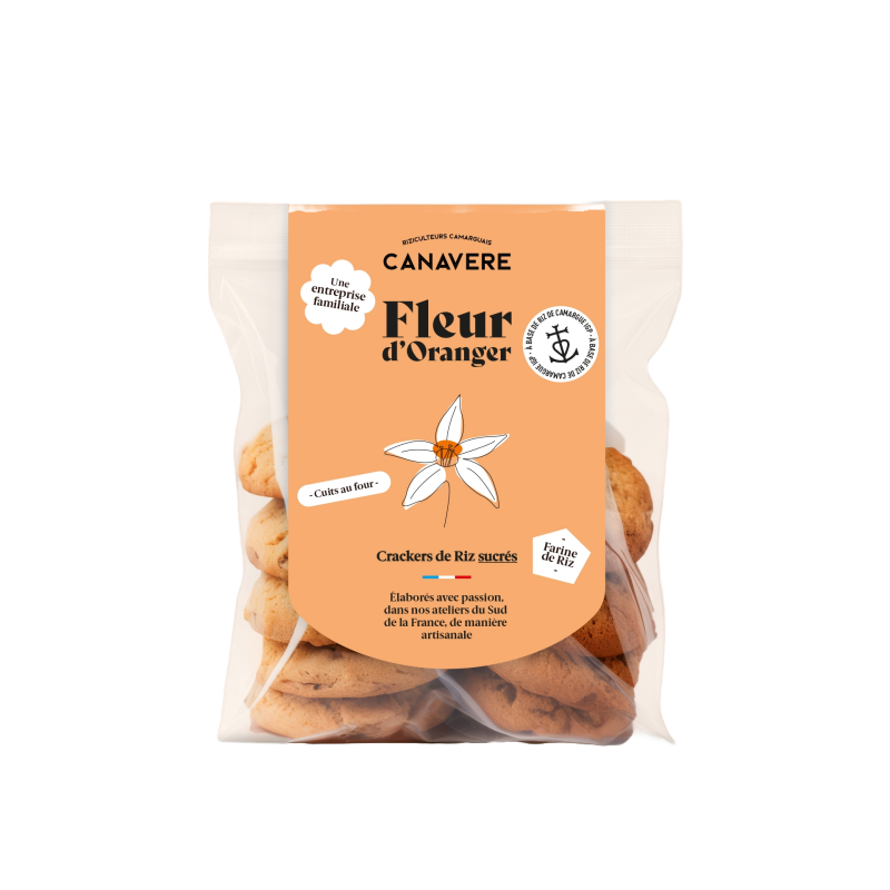 Crackers Fleur d'oranger 100g | Mas des agriculteurs