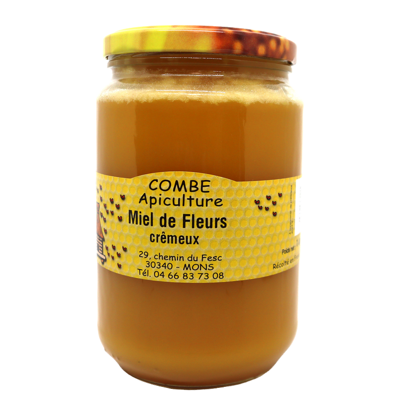 Miel de Fleurs crémeux 1kg | Mas des agriculteurs