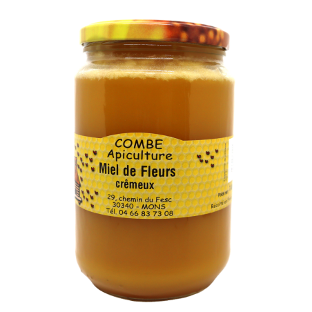 Miel de Fleurs crémeux 1kg | Mas des agriculteurs