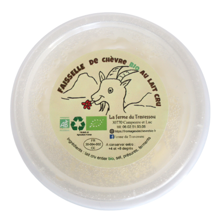 Faisselle de chèvre bio 200g | Mas des agriculteurs