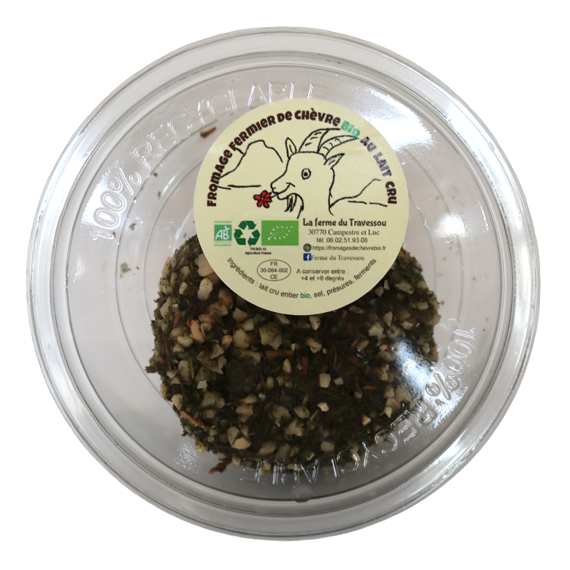 Crottin Ail et Fines Herbes bio 90g | Mas des agriculteurs