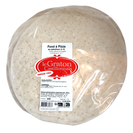 Pâte à pizza x 4 surgelée | Mas des agriculteurs