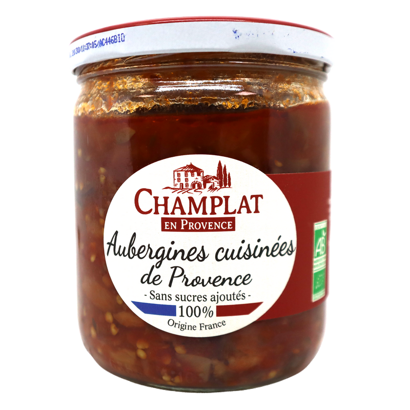 Aubergines cuisinées de Provence 360g | Mas des agriculteurs