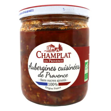 Aubergines cuisinées de Provence 360g | Mas des agriculteurs