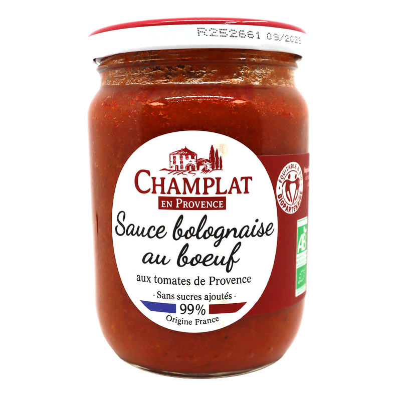 Sauce bolognaise au boeuf 240g | Mas des agriculteurs