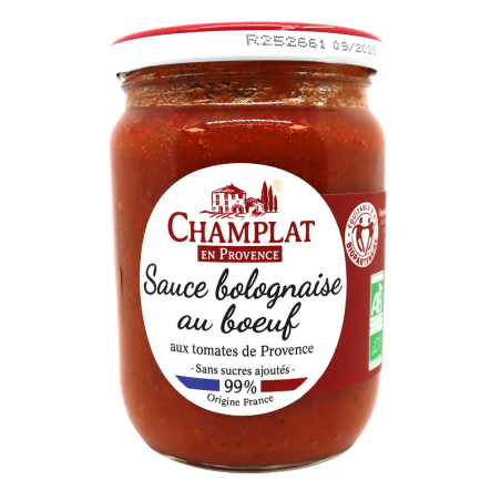 Sauce bolognaise au boeuf 240g | Mas des agriculteurs