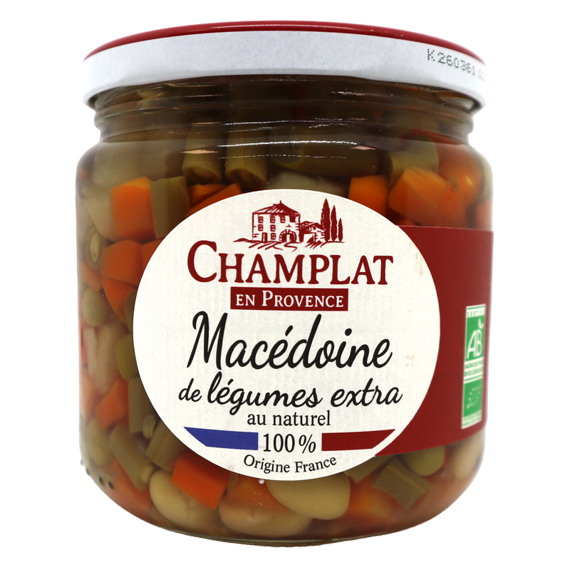 Macédoine de légumes extra au naturel 240g | Mas des agriculteurs