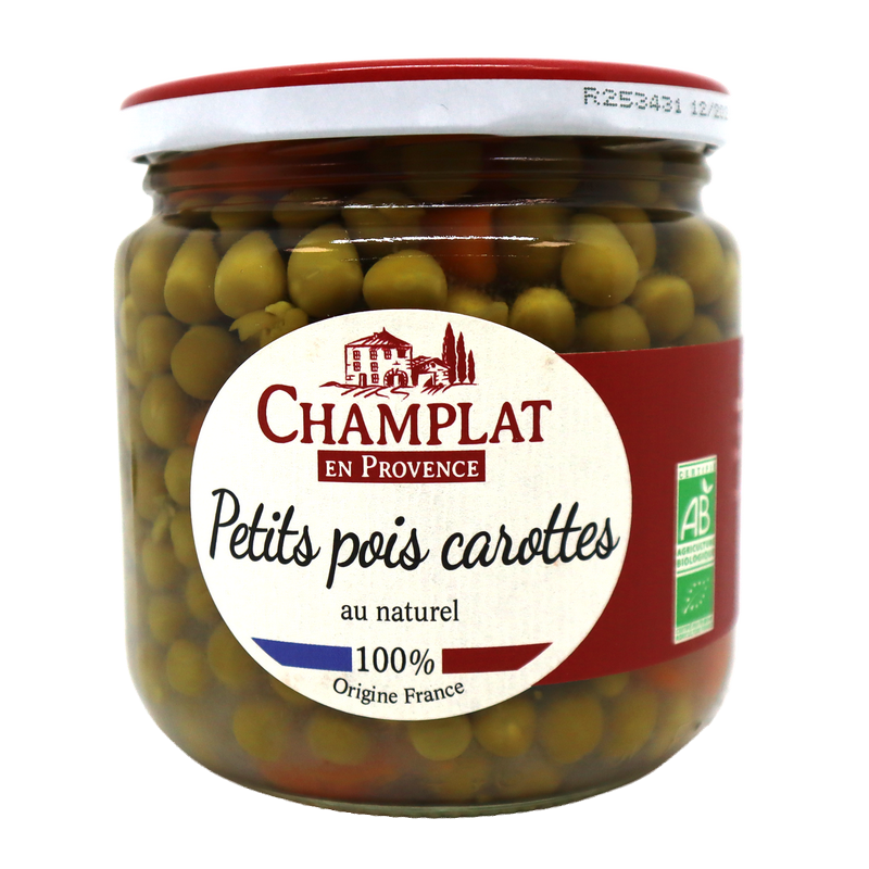 Petit pois carottes au naturel 235g | Mas des agriculteurs